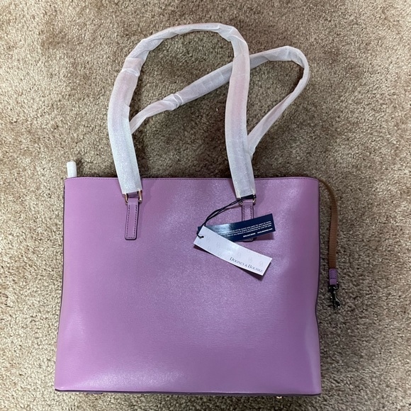 DOONEY & BOURKE SAFFIANO LARGE SHOPPER. LIGHT MAUVE. BRAND NEW. - Picture 7 of 8